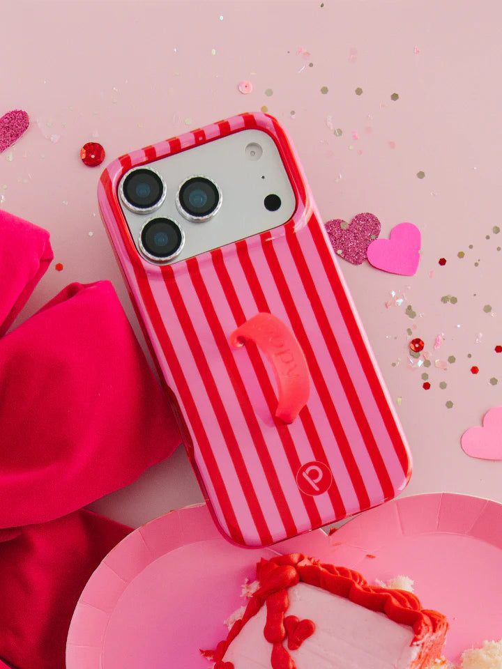 Berry Stripes Protective Phone Case